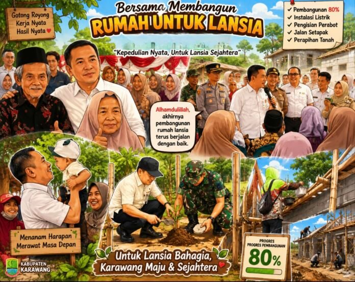 Bupati Aep Pastikan Pembangunan Rumah Lansia Bayur Kidul Terus Dikebut Hingga Rampung
