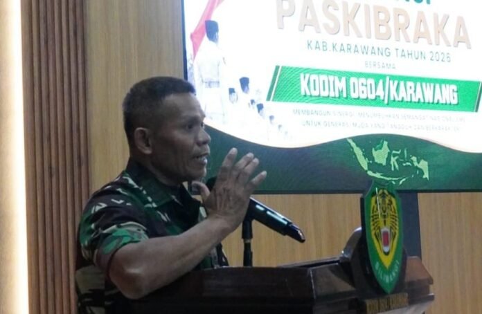 Audiensi Paskibraka Karawang 2026, Kodim Tekankan Disiplin dan Tanggung Jawab