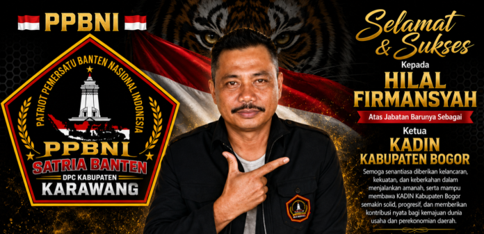 DPC Satria Banten Karawang Ucapkan Selamat, H. Engkos Koswara Apresiasi Hilal Firmansyah